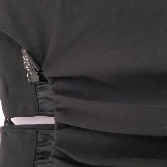 Ann Taylor Drawstring waist Black Dress Size XSP - Picture 2 of 7